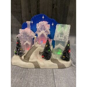 Home elements village Christmas Ice Houses LED Color Changing Lights